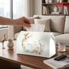 1pc Wreath-Decorated Tissue Box Suitable for Kitchen & Dining Table Decor, Reusable Napkin Dispenser Holder with Tissue Roll Storage, Compact for Part