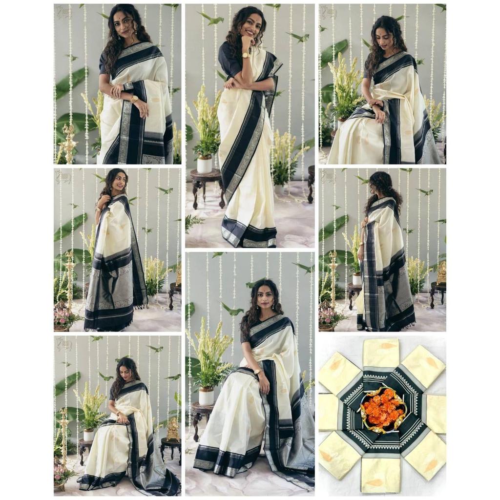 Royal Elegance Soft Lichi Silk Saree – Timeless Jacquard Beauty