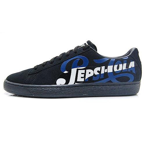 PUMA Suede Pepsi Black 366332-02 37.5 синий/чёрный