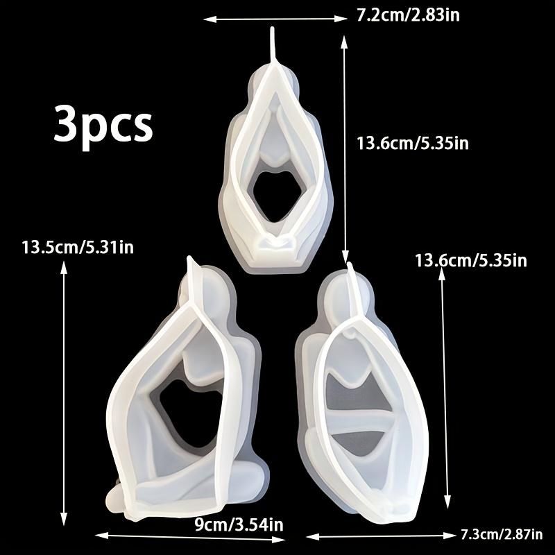 

3-Piece Resin Mould Set Modern Minimalist White Silicone Moulds Suitable for DIY Handmade Epoxy Resin Crafting