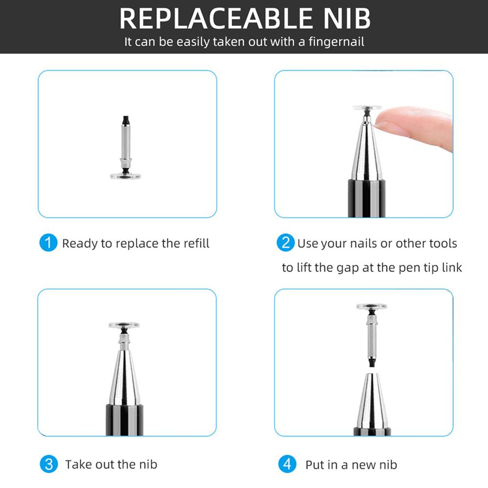 3 in 1 Stylus Pen For Tablet Phone Touch Pen For Android iOS Screen Pen For Samsung iPad Pencil