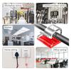 60 Piezas Clip Adhesivo Resistente para Cables Clip de Seguridad para Cables Clip de Gestión de Cables Clip Fuerte para Cables para Uso en el Hogar y la Oficina