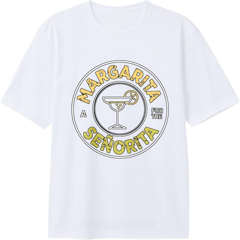 Casual Summer Women Tshirt Margarita For The Senorita Cocktail Design Short Sleeve Printed Round Neck Tee Shirt Cotton Tshirt