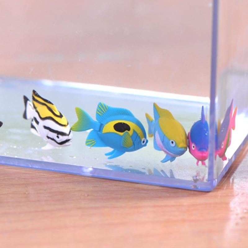 5Pcs/Lot Random Miniature Tropical Fish Fairy Garden Terrarium Figurine DIY Bonsai Craft