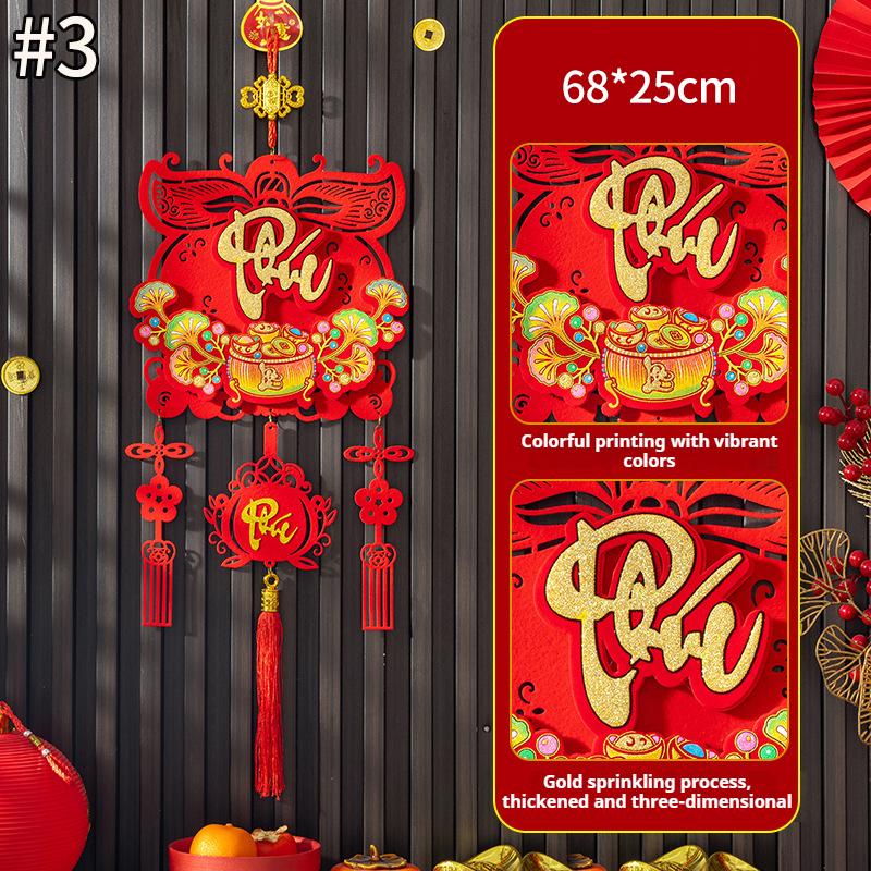 Vietnamese Spring Festival Tassels  Window Door Hanging Ornament  Vietnam Wall Pendant 2026 New Year  Decor