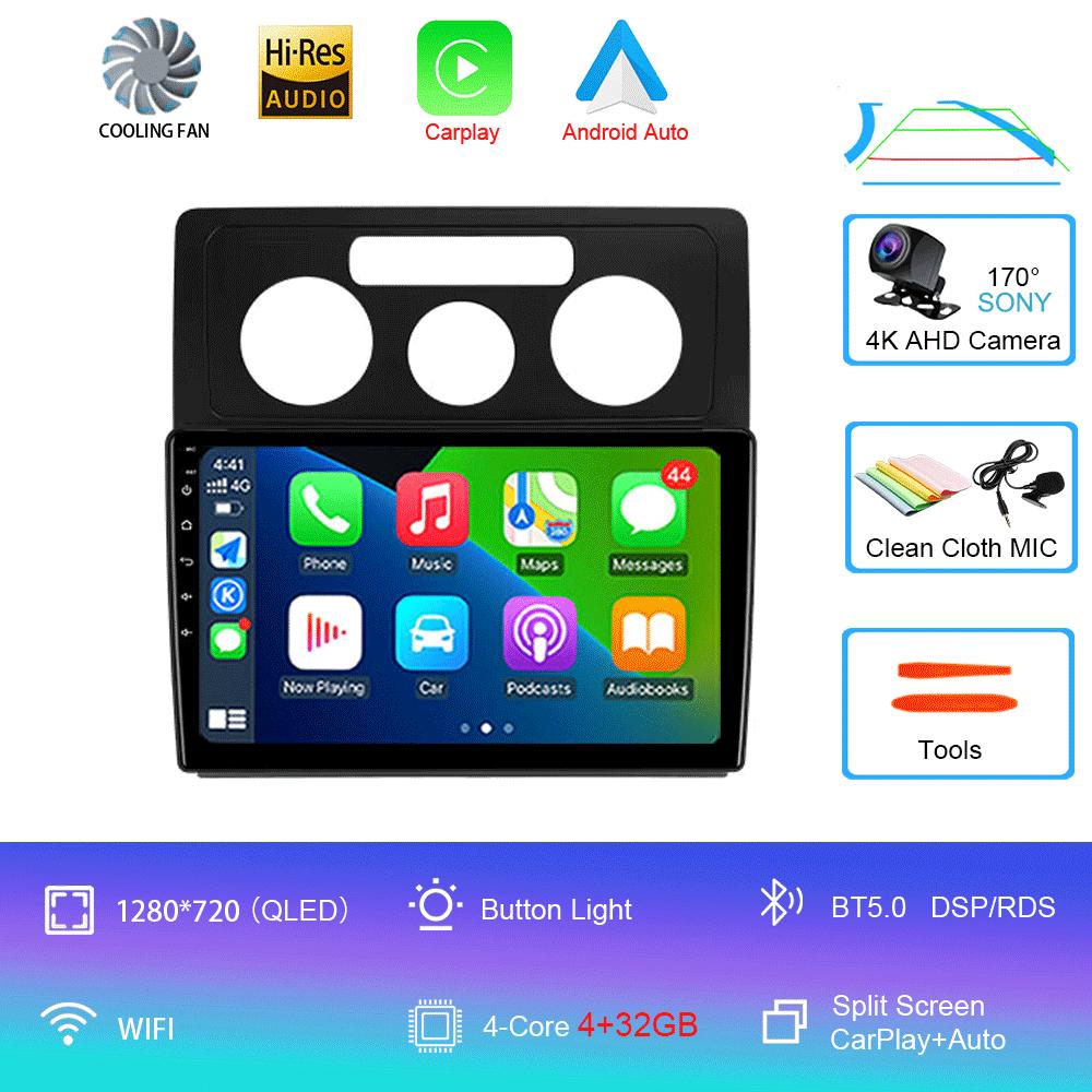 

Автомобильное радио Android 14 Carplay Auto для Volkswagen Caddy 2K 3 III 2004 - 2010 Навигация 2Din DSP Видеоплеер Головное устройство BT Stereo