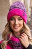 Apricot Winter Women' Shiny Hat Raspberry Color