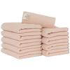 Towel Laboratory Face Hand Ribbed Fast JapanTechnology [Smooth Touch] #032 Towels, Pink, 10-Piece Set, Kitchen, Thin, Towels, Smooth, Weave,