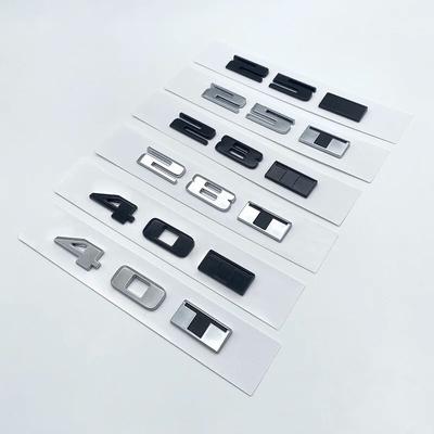 3D ABS Glossy Black Silver Letters 25T 28T 40T AWD Emblem for Cadillac CT4 CT5 CT6 Car Fender Trunk Rear Logo Sticker