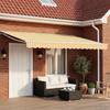 Electric Retractable Awning Yellow and White 4 X 2 M