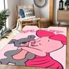 Ferkels Lila Schal Abenteuer Disney Zeichentrickfilm Thema Rutschfester Teppich - Polyester, Heimdekoration, Geeignet für Schlafzimmer, Wohnzimmer, Eingangsbereiche und Studios