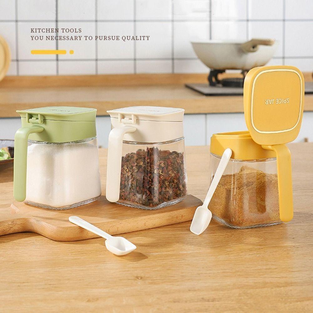 Gewürzdose für den Haushalt, klares Gewürzglas, neues Zuckerglas