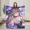 Firefly Blanket Honkai Anime Fuzzy Funny Warm Throw Blanket for Home Winter