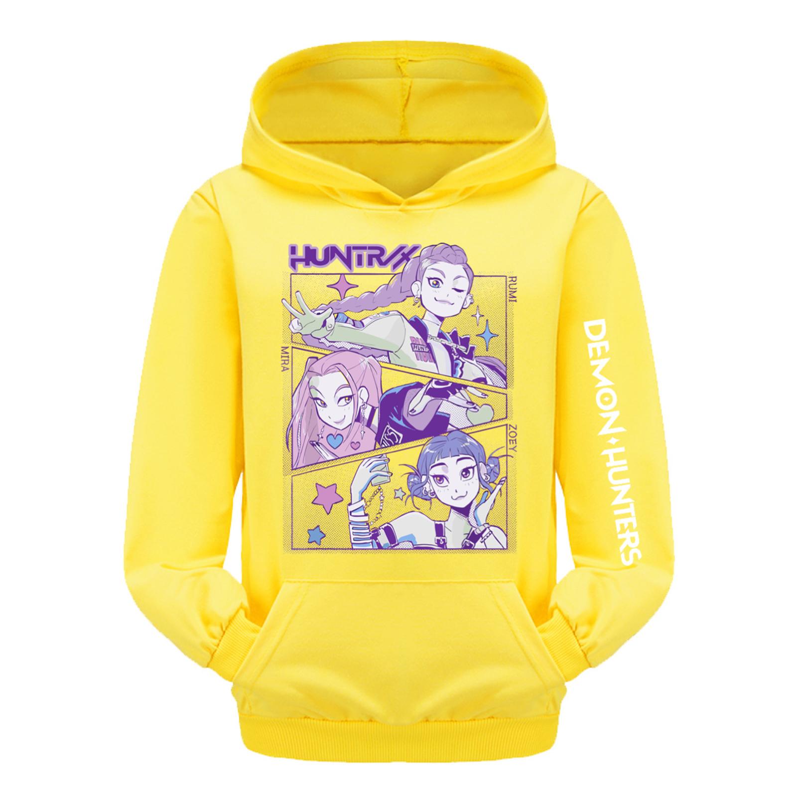 

Детский пуловер с длинным рукавом, свободного кроя, с принтом букв, капюшоном на шнурке 170 жёлтый