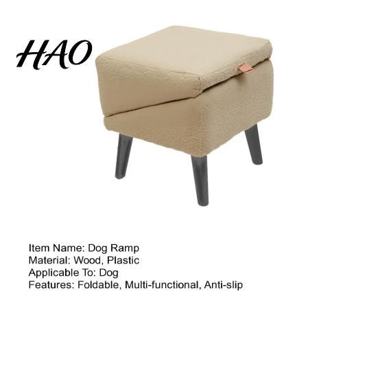 Reliable Support for Pets Dog Ramp Foldable All-in-One And Stool Bed Couch Comfortable Pet Bench 13.7" Multifunctional Chair with Small Medium