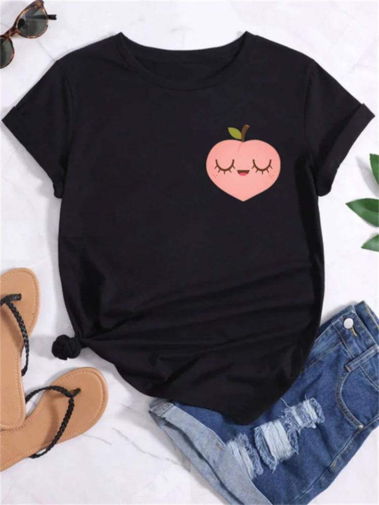 Summer Fruit Print Womens TShirt Collection Fun Vibrant Graphic Tees With Strawberry Watermelon Pineapple Avocado Designs