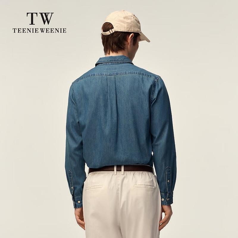 Teenie Weenie Unisex Washed Denim Casual Shirt