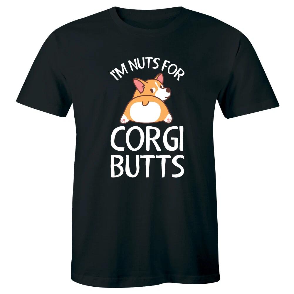 

I m Nuts For Corgi Butts Men s T-Shirt Dog Lover Funny Tee Pet Owner M