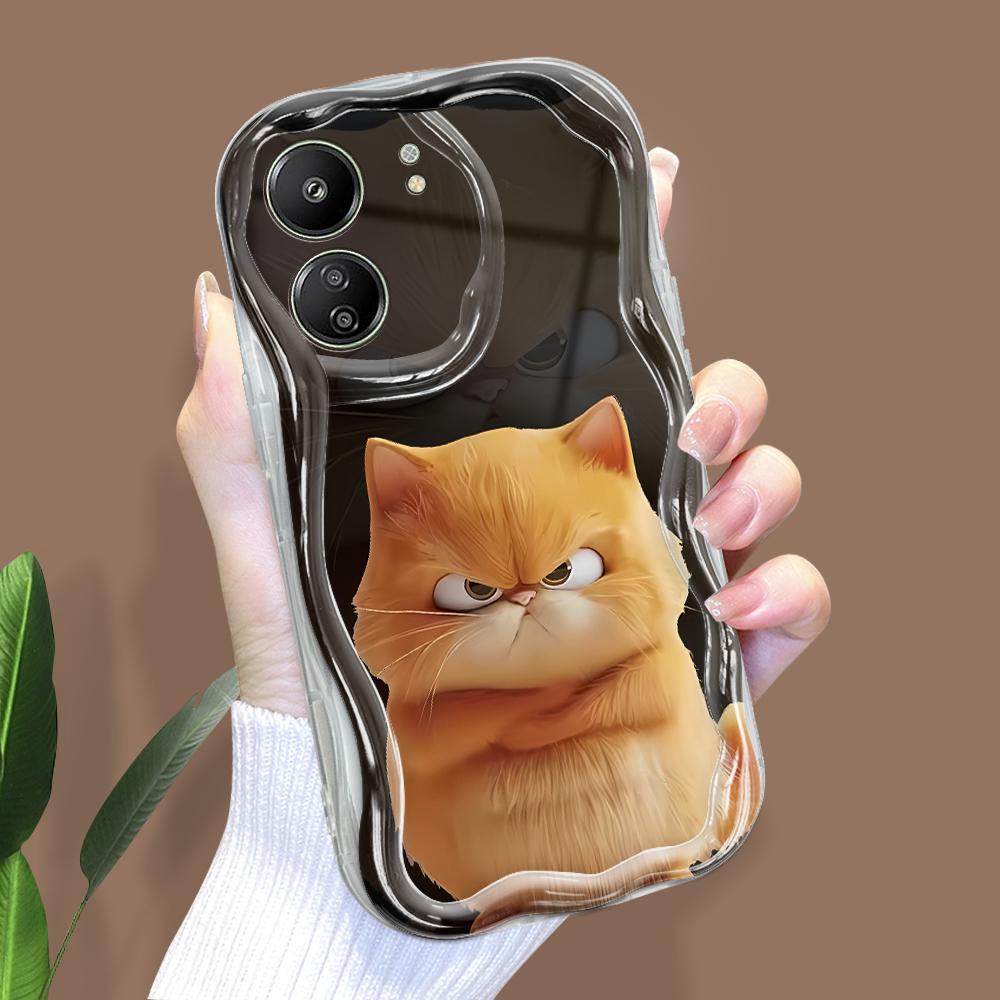 

Милый мультяшный узор, кремовая текстура, мягкий силиконовый чехол с волнистыми краями, чехол для телефона Xiaomi Redmi Xiaomi Poco F3 прозрачный