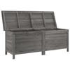 Garden Storage Box Anthracite 150x50x56.5 Cm Solid Fir Wood