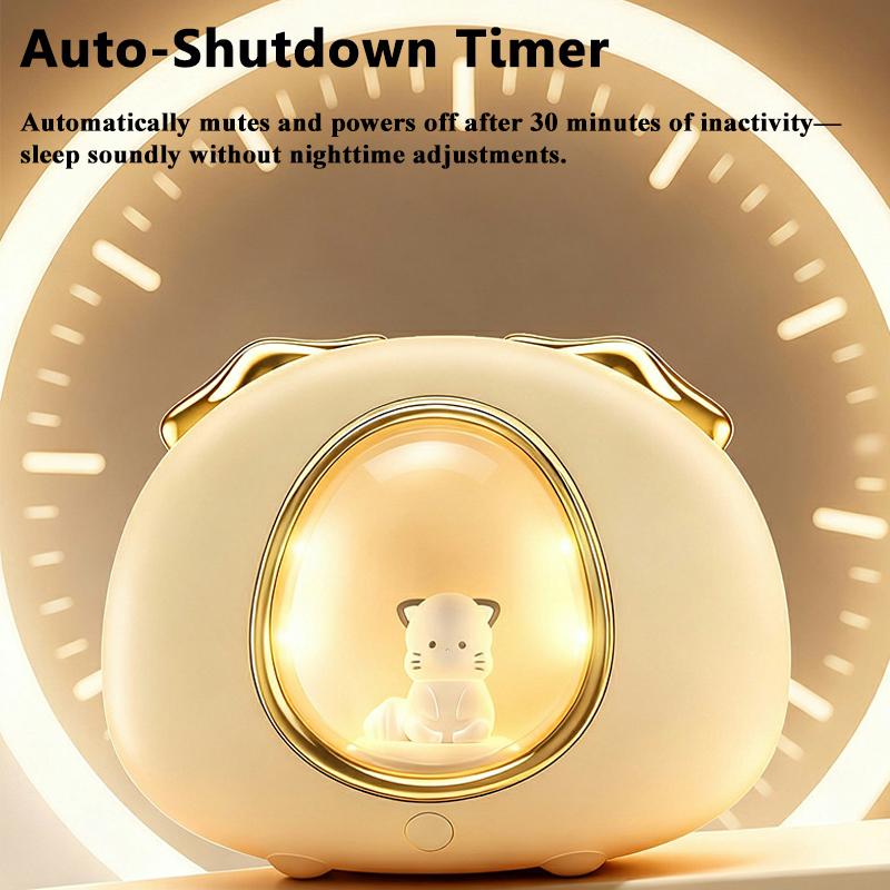 Mini Cartoon Bluetooth Speaker White Noise Sleep Aid Soundbar Wireless TWS  Connection Stereo Music Box Night Light Sleep Timer