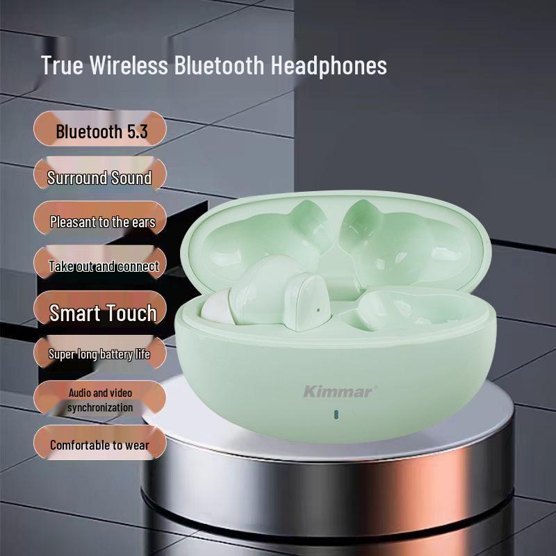 Premium Noise-Cancelling Bluetooth Earphones with Long Battery Life, Compatible with Android, Xiaomi, Apple