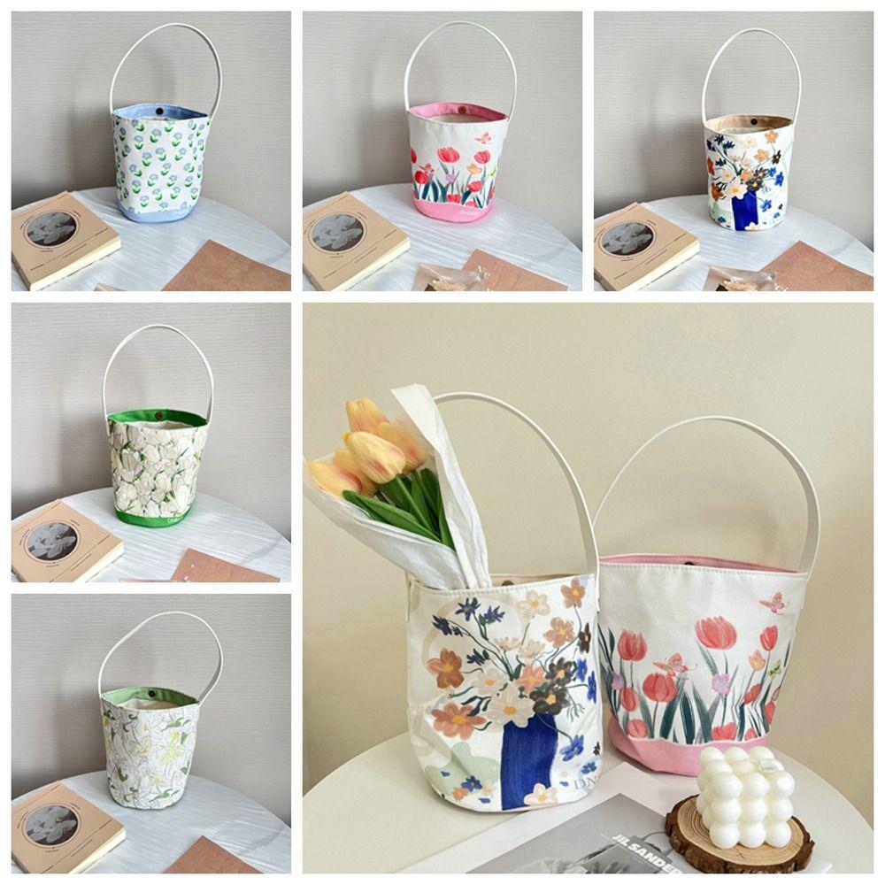 

Tulip Fresh Flower Bucket Bag Gardenia Sweet Travel