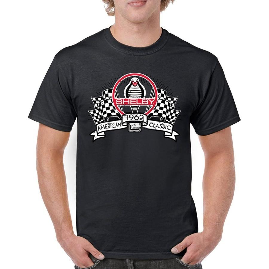 1962 Shelby American Classic T-Shirt Vintage Mustang Cobra Racing GT500 GT350 Muscle Car Powered by Ford Men s Tee S