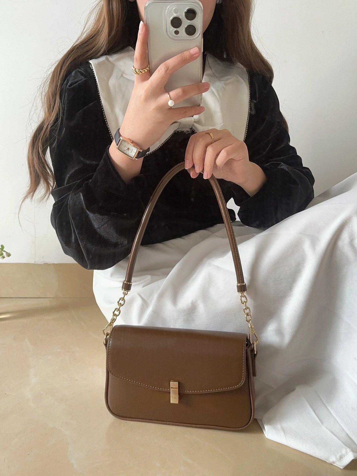 

Fashion commuter small square bag versatile underarm bag women s 2024 new high-end commuter bag shoulder messenger bag