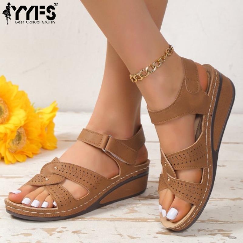 Women Sandals New 2023 High Heel Sandals Wedge Sandals Summer Shoes for Women Wedge Shoes Women