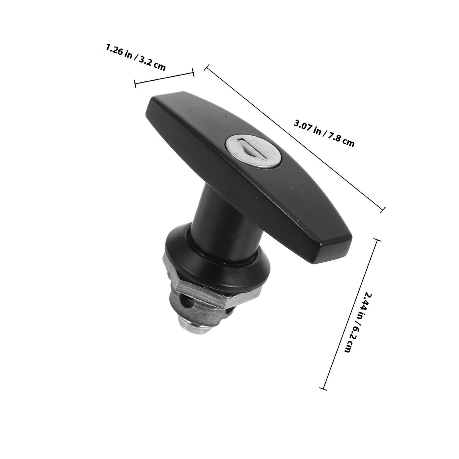 

Heavy Duty T-Handle Lock with Key Precision Engineered for Filing Cabinet Drawer Enclosure Distribution Box Cupboard Camper