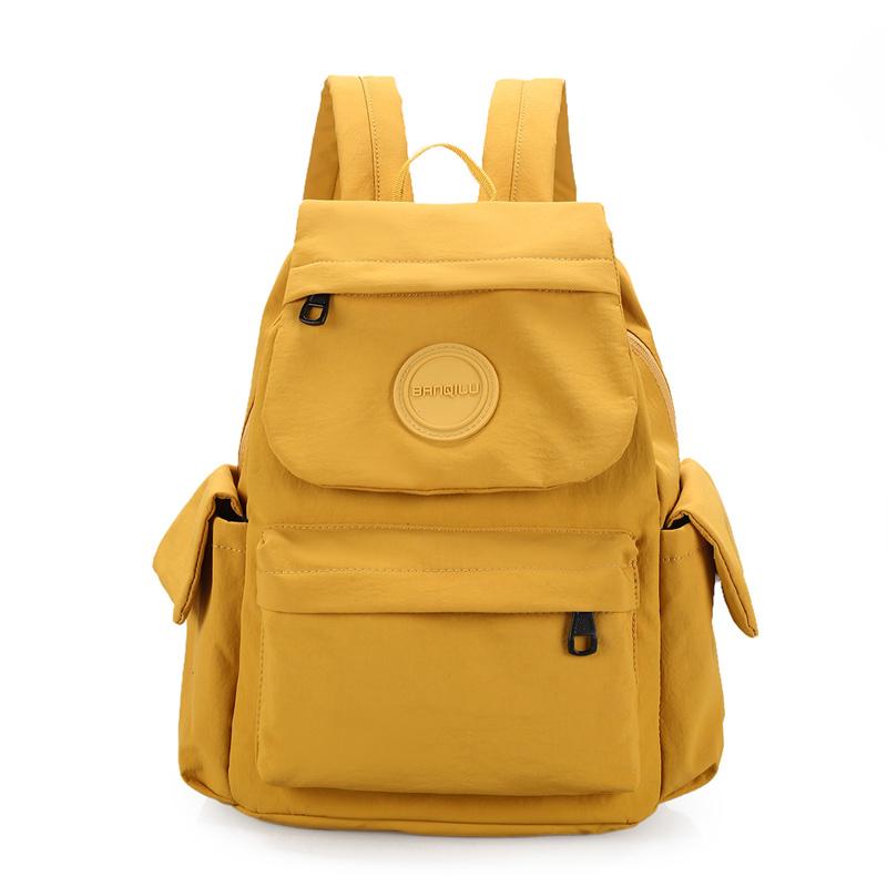 Women's Travel Outdoor Nylon Backpack Student Book Nylon Lightweight Small Backpack