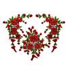 Flower Embroidered Applique Fade Resistant Sewing On Polyester Patches For Shirt Jackets Dress Cheongsam Decoration