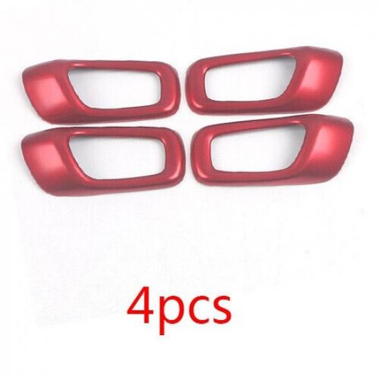 For Acura Integra 2023-25 Matte Red Console Inner Door Handle Frame Cover Panel