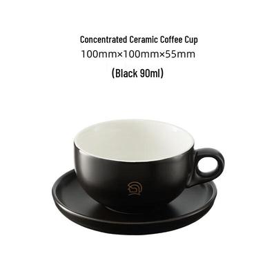 Hrdinský 90ml černý keramický šálek na espresso