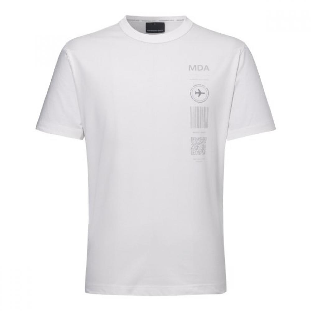 Mandarina Duck Men S Graphic T ShirT Luggage Tag Bge09150 95(S)