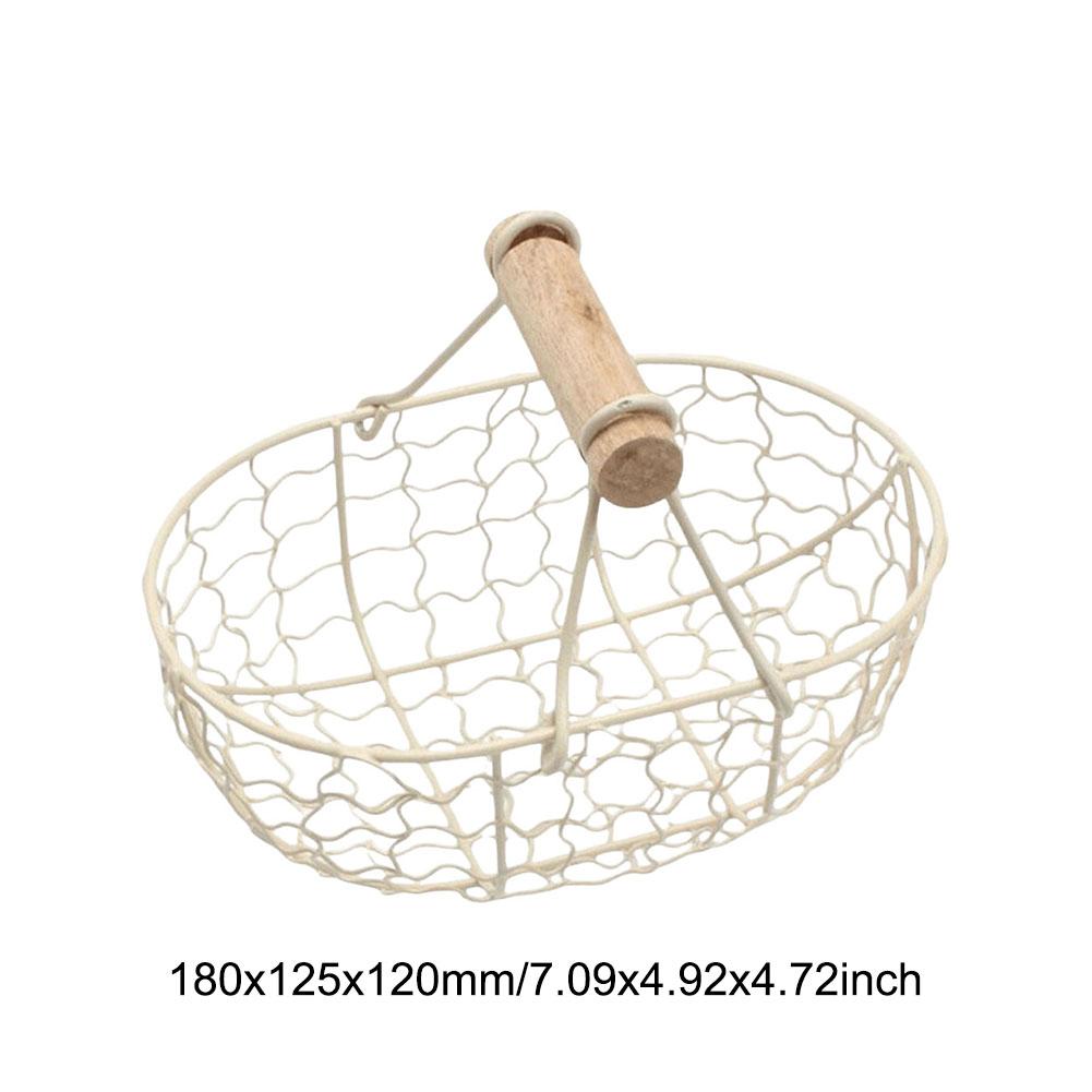 Hand-Woven Flower Basket Food Storage Platters Natural Simplicity Rattan Storage Basket For Home Kitchen Storage Accessories