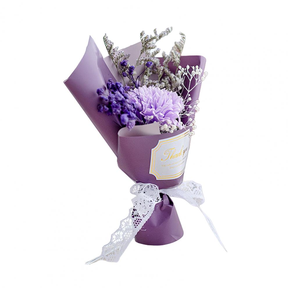 1Pc Lovely Small Soap Rose Flowers Mini Artificial Flowers Bouquet Simulated Flower Soap Wedding Decoration Valentine s Day Gift
