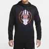 Nike Therma Fleece Pullover Training Hoodie With Abstract Pattern Men Hoodie Black CK4585-010