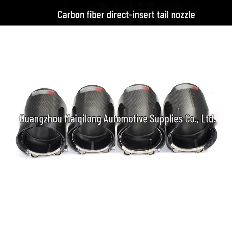 BMW M2/M3/M4 Carbon Fiber Exhaust Tip - Black AK Weld-Free