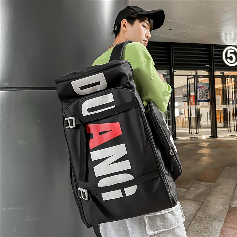 Herren-Rucksack, doppelschulterige Tasche mit Nass- und Trockentrennung, Reisetasche mit extra großem Fassungsvermögen, Sport- und Fitnesstasche, Damen-Ski und