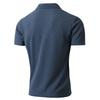 Men's Summer Sports Fitness Casual V-neck Elastic Texture Short-sleeved T-shirt