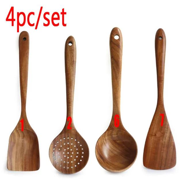 Cooking Utensils Wooden Set - Wooden Spoons Soup Tools Nice Kitchen Cooking Gift