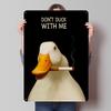 Smoke Duck Metal Poster Custom Wall Art Retro Vintage Tinplate Signs for Man Cave Bedroom Decoration Room Desk Decor Wand Deko