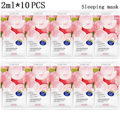 10 Pçs/set Niacinamida Máscara de Dormir Máscara de Poros Diminutivos Máscara Hidratante Descartável Cuidados com a Pele Melhora a Rugosidade Máscara facial Iluminadora