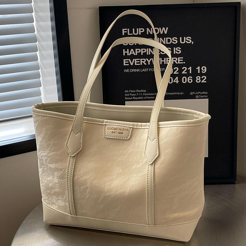 Bag Women's New Popular Large-capacity Tote Bag Summer Versatile Shoulder Bag College Student Class Bag