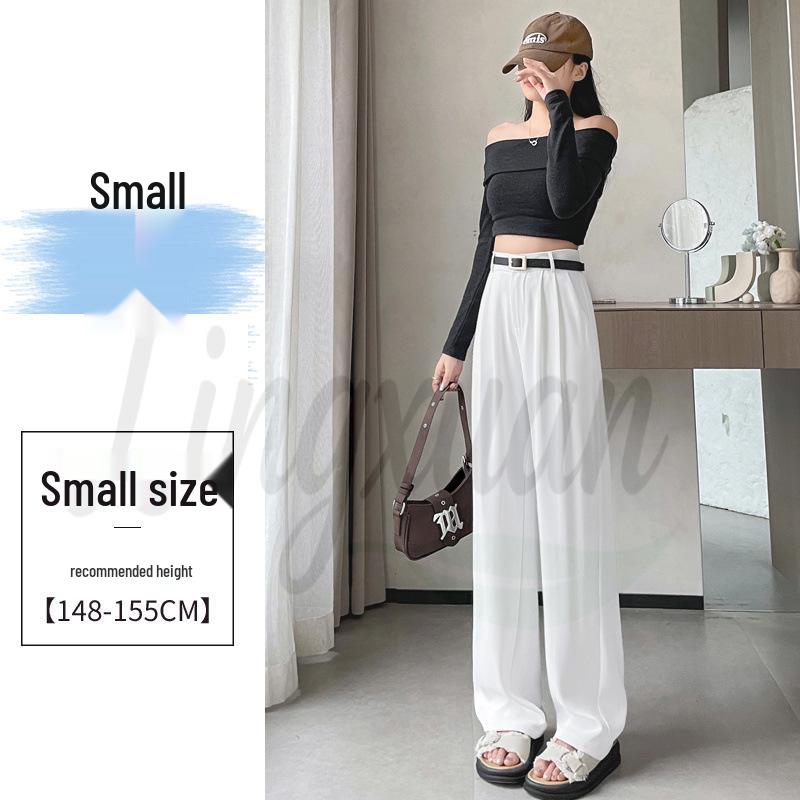

Spring 2026 Women s Wide Leg High Waist Suit Pants with Belt, Floor-Length, Straight-Leg, Narrow Fit Casual Style. XL