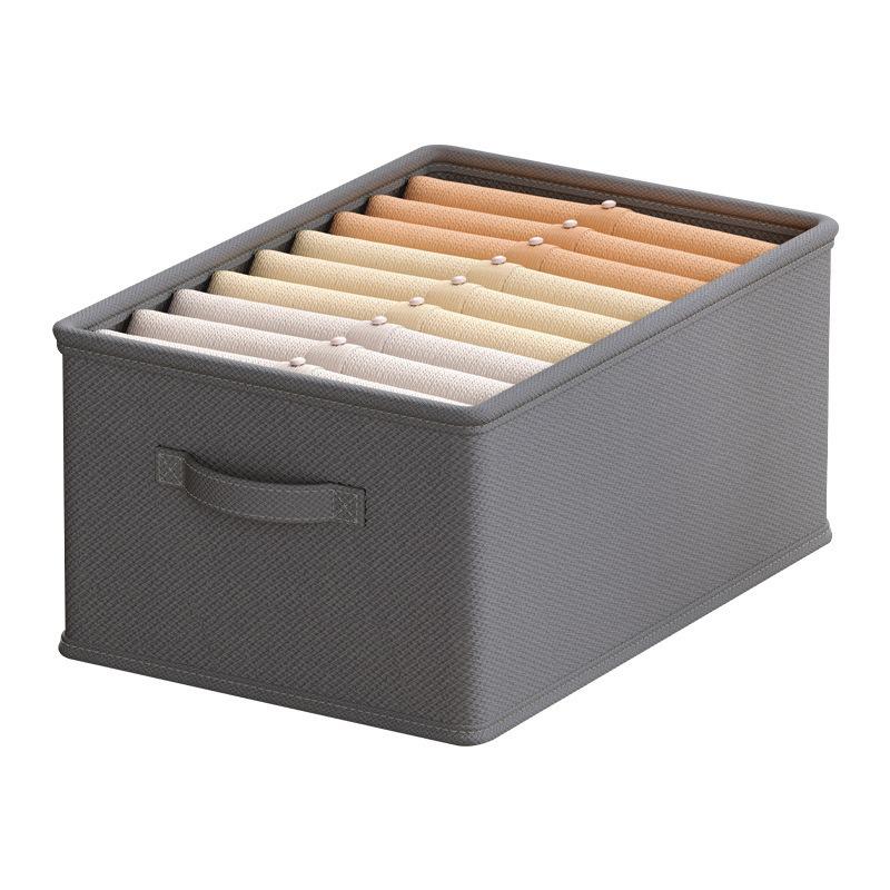Pure Gray Drawer-Type Storage Box for Clothes, Pants, and Toys - Multi-functional, Layer-Free Organizer for Dormitories