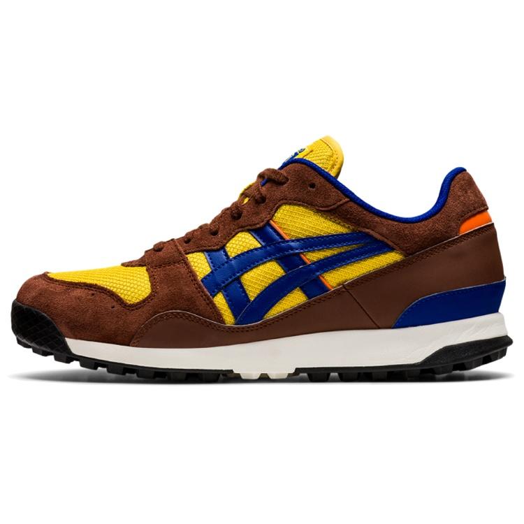 Onitsuka Tiger Horizonia Shoes  Brown Chrome Yellow Prussian Blue  Men s 1183A206-751 EU 41.5
