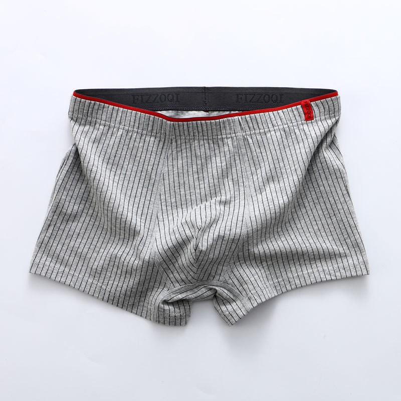 Plus Size Men's Spring and Summer Personality Pure Cotton Comfortable Breathable Mid Waist Flat Angle Briefs